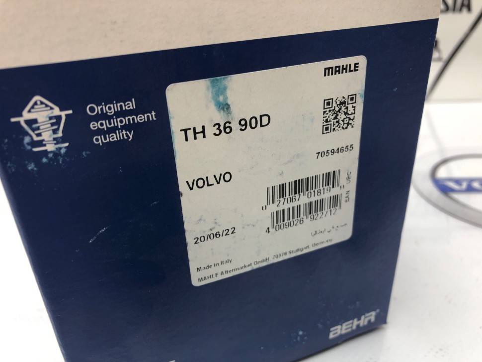 Термостат в сборе VOLVO ​Volvo C70 II, S40 II, V50, S60, S80 II, S80, V70 III, V70 II, XC60, XC70, XC70 II, XC90 \\ MAHLE TH 36 90D
