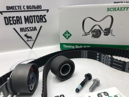 Комплект для ремонта ГРМ VOLVO C30 S40 V50 S60 S60 II S80 S80II V70 II XC70 XC60 ХС90 \\ 5 цилиндров дизель \\ INA 530 0582 10