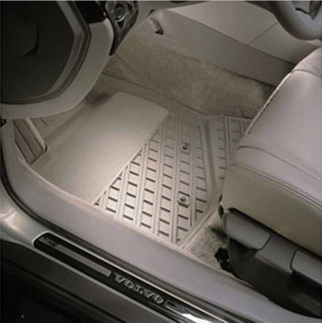 Коврики салона резиновые Вольво S60 \\ серые \\ VOLVO Original