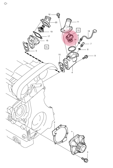 Термостат VOLVO S80 5-цил.дв. \\ VOLVO (Original) 271664