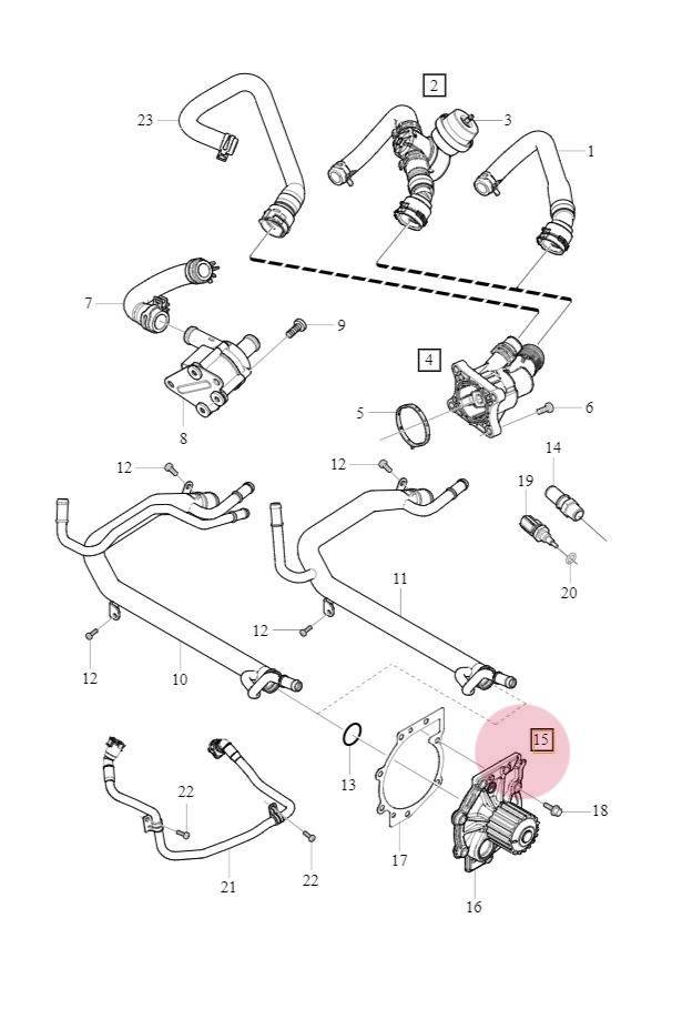 Водяной насос помпа Volvo C30, C70 II, S40 II, V50, S80 II, V70 III \\ VOLVO Original 31461853