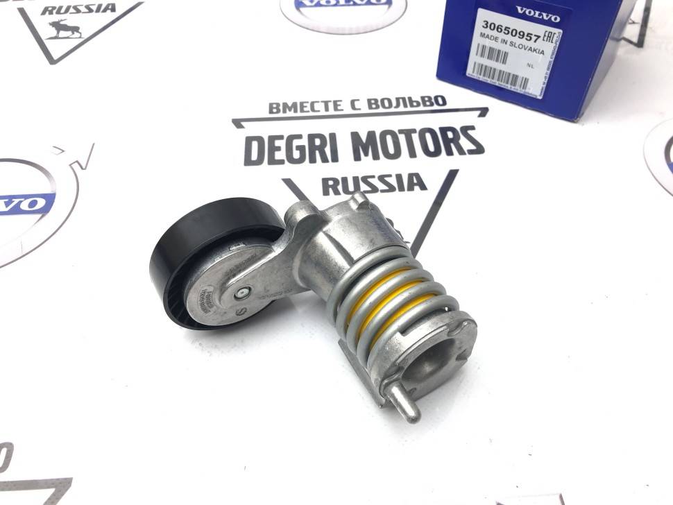 Натяжитель приводного ремня с роликом Вольво S40, V50, C30, C70 \\ компрессор - генератор \\ VOLVO Original