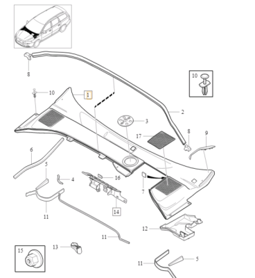 Водосток лобового стекла (жабо) Volvo S80 II, V70 III, XC70 III \\ VOLVO Original 31299843