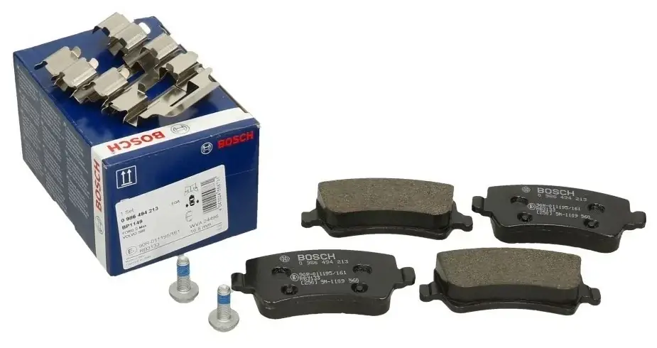 Тормозные колодки задние электрический ручник VOLVO S60 II, S80 II, XC70 \\ сплошной диск \\ BOSCH 0 986 494 213