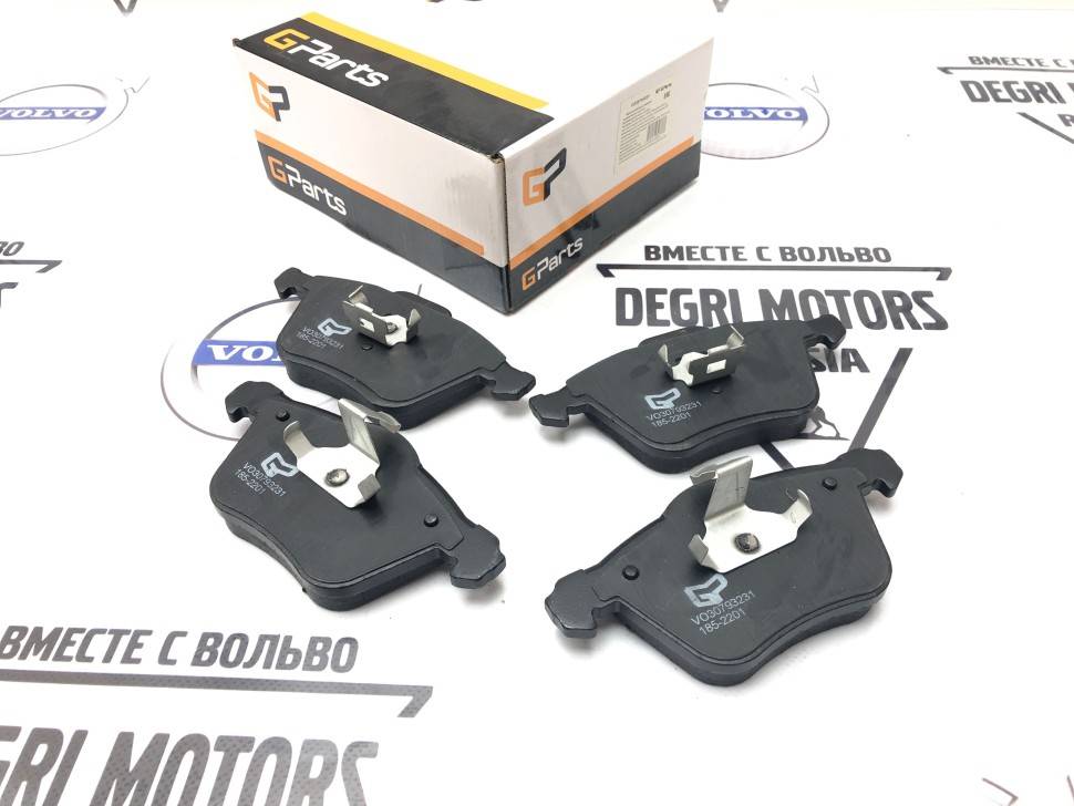 Тормозные колодки, передние 16&quot; усиленные ​Volvo S60, V70 II, XC70, XC90 \\ GParts VO30793231
