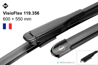 Щетки стеклоочистителя VISIOFLEX Вольво S60, S80, XC70, XC90 \\ 600mm 550mm \\ SWF 119 356