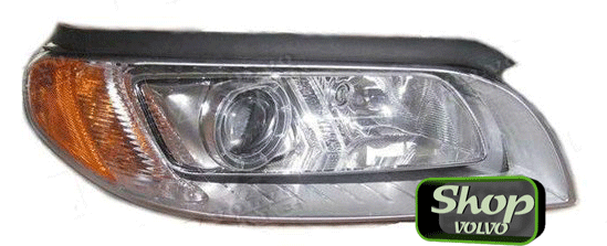 Стекло для правой фары VOLVO S80 II, XC70 II, V70 III \\ SWParts SW31353539-1