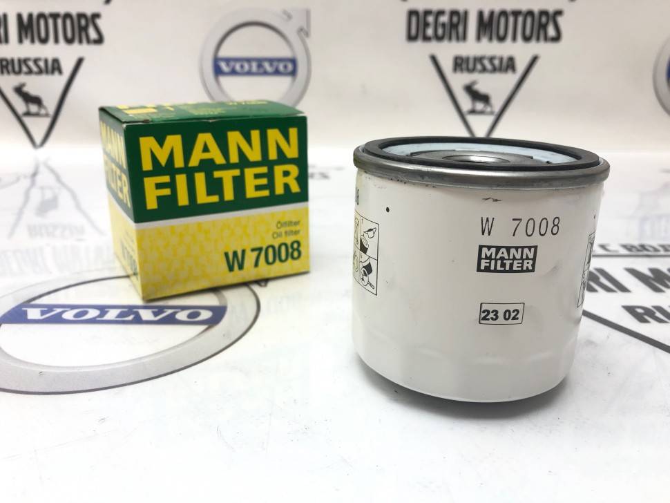 Фильтр масляный ВОЛЬВО S60 II, S80 II, XC60, XC70 II, V60, V70 III \\ B4164Sxx, B4164Txx \\ MANN W 7008