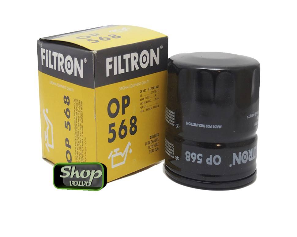 Фильтр масляный Вольво 240 740 940 S70 S40 \\ FILTRON OP568