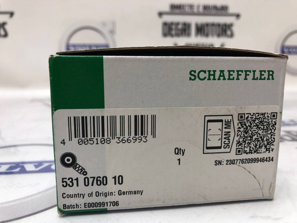 Ролик натяжителя приводного ремня VOLVO S60, S80, V70 II, XC70, XC90 \\ INA 531 0760 10