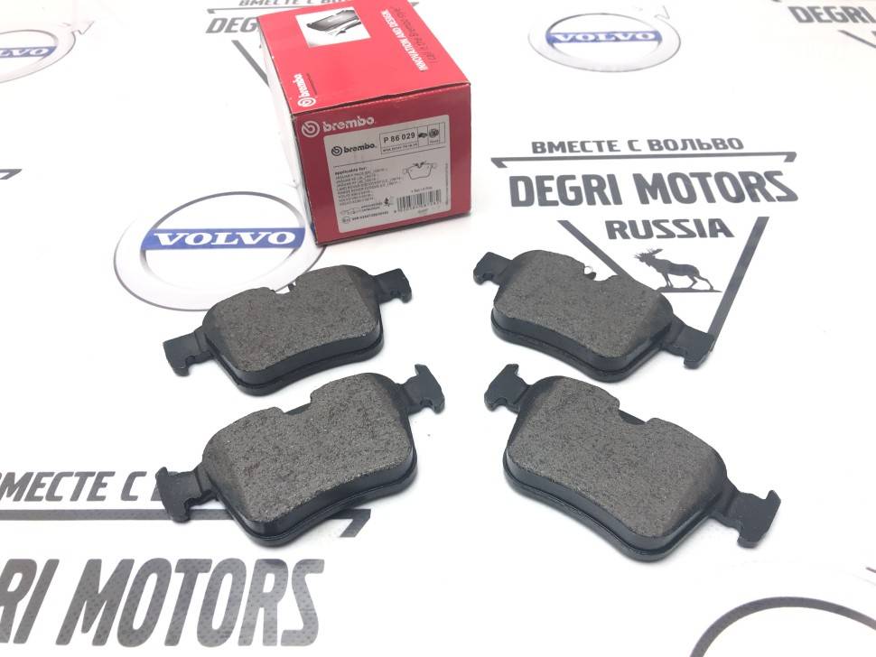 Колодки тормозные задние Вольво XC90 II, XC60 II \\ 17" дюймов \\ BREMBO P 86 029