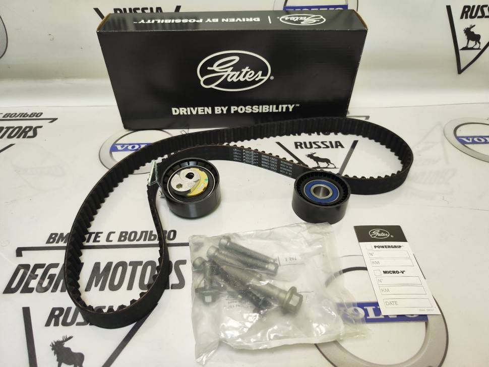 Ремень ГРМ комплект с роликами Вольво B4204T** \\ GATES K015699XS