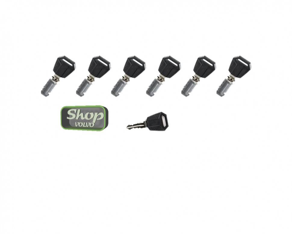 Комплект замков для запираемых аксессуаров 6 штук VOLVO S80 II, S60 II, XC70 II, XC60 \\ VOLVO Original
