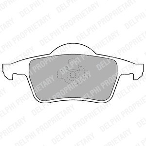 Задние тормозные колодки задние VOLVO S60, S80, V70, V70XC 16" \\ DELPHI LP1504