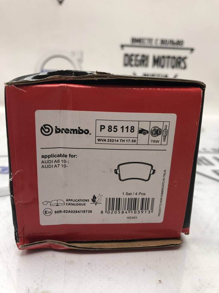 Колодки тормозные, комплект задний \\ BREMBO P85118