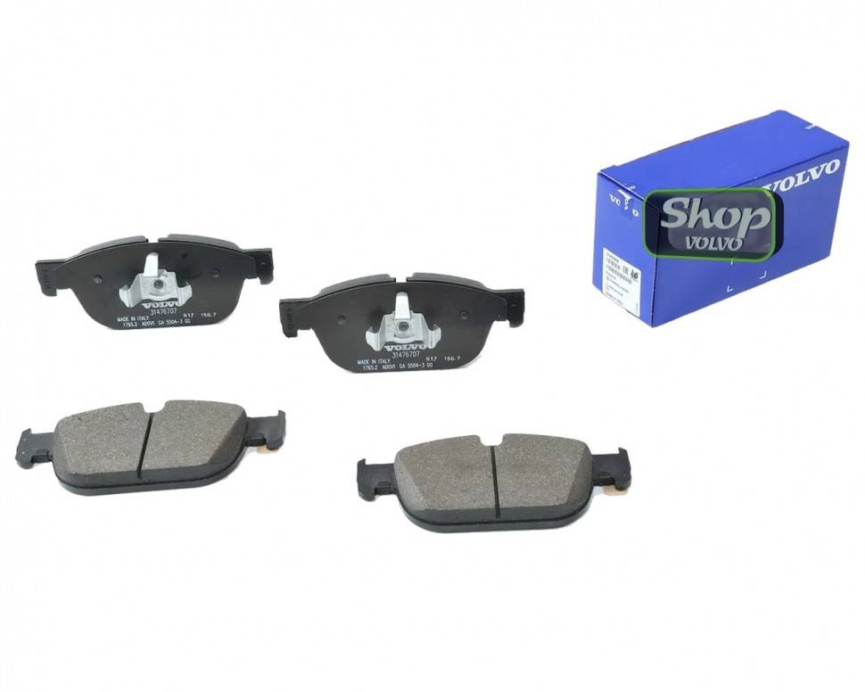 Колодки тормозные передние Вольво XC90 II, XC60 II \\ 19". 18" дюймов \\ VOLVO Original 31665288 32373186