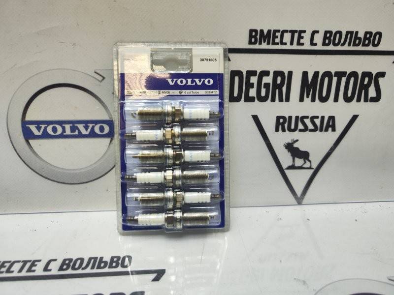 Комплект свечей зажигания 6 цилиндров TURBO VOLVO S80 II, V70 III, XC60 \\ В6304Т2 \\ VOLVO (Original) 30751805