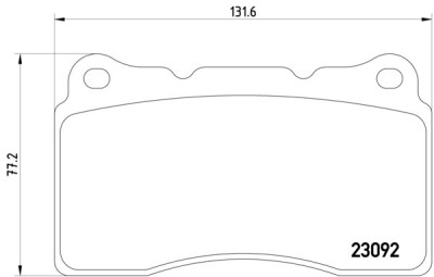 Колодки тормозные передние комплект \\ VOLVO S60 R, V70 R \\ TEXTAR 2309203