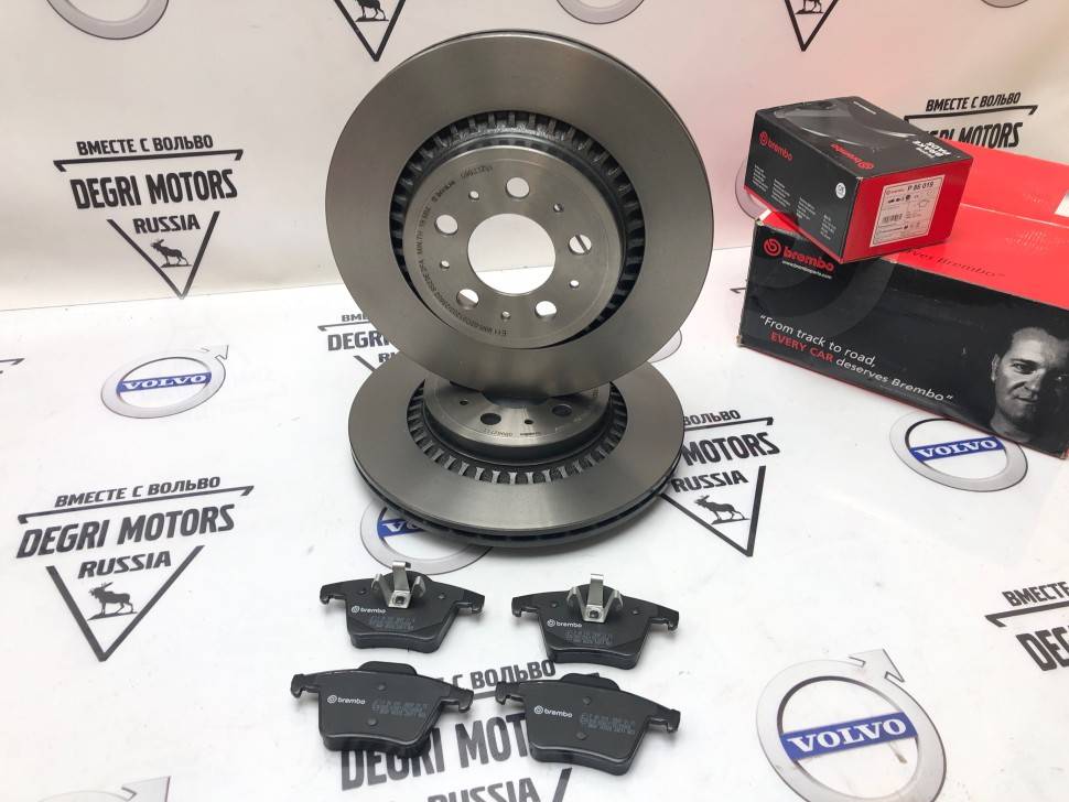 Задние тормозные диски и колодки Volvo XC90 16&#039; \\ BREMBO