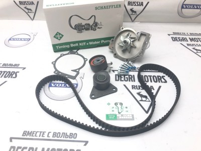 Ремень ГРМ с роликами и помпой Volvo S60 II, S80 II, XC70, XC90 \\ Номер мотора до: 3188688 \\ INA 530 0063 30