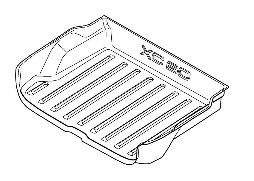 Пластиковый ковер с бортами VOLVO XC60 II \\ VOLVO Original 30734838