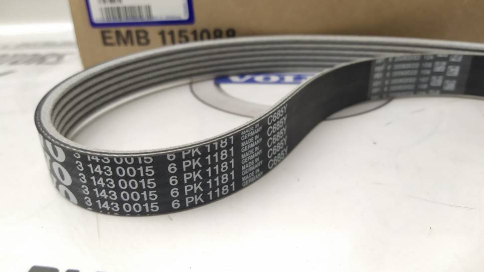 Ремень приводной, комплект с роликом Вольво XC90 II \\ дизель \\ VOLVO Original 31480361