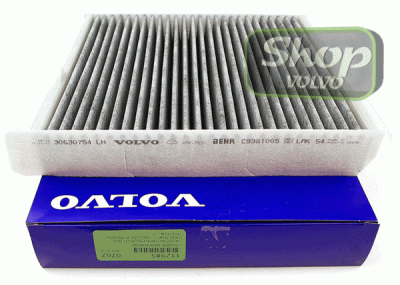 Фильтр салонный угольный VOLVO S60, S70, V70, C70, S80, XC70, XC90 \\ с AQS \\ VOLVO original 30630754
