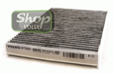Фильтр салона угольный VOLVO S80 II, V70 III, XC70 II, XC60, S60 II \\ с 2008 г.в. \\ VOLVO (original) 30733893