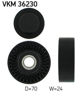 Ролик натяжителя ремня агрегатов Вольво \\ D5244Txx \\ SKF VKM 36230