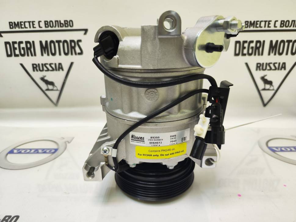 Компрессор кондиционера VOLVO S80 II, XC70 II, XC60 \\ NISSENS Дания 89350