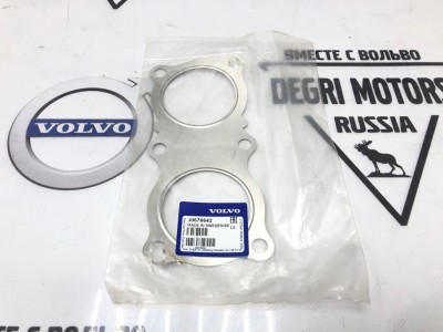 Прокладка резонатора Вольво S60 II, S80 II, XC70 II, XC60, XC90 \\ B6304T, B6324S, B8444S \\ VOLVO Original 30676642