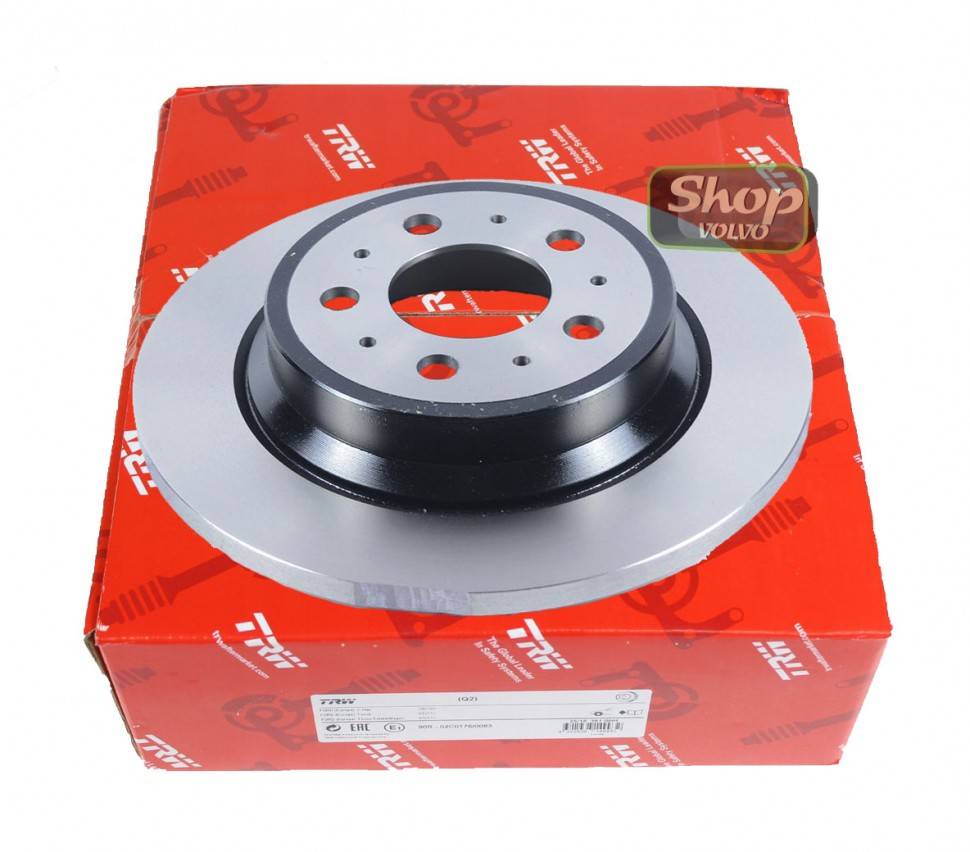 Диск тормозной задний, механический ручник VOLVO S80 II, XC70 II \\ TRW DF4844