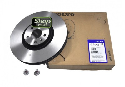 Диск тормозной передний Вольво XC40, XC60 II, XC90 II, S60 III, S90 II, V60 II, V90 II, V90CC \\ 18" дюймов \\ VOLVO Original 31471752