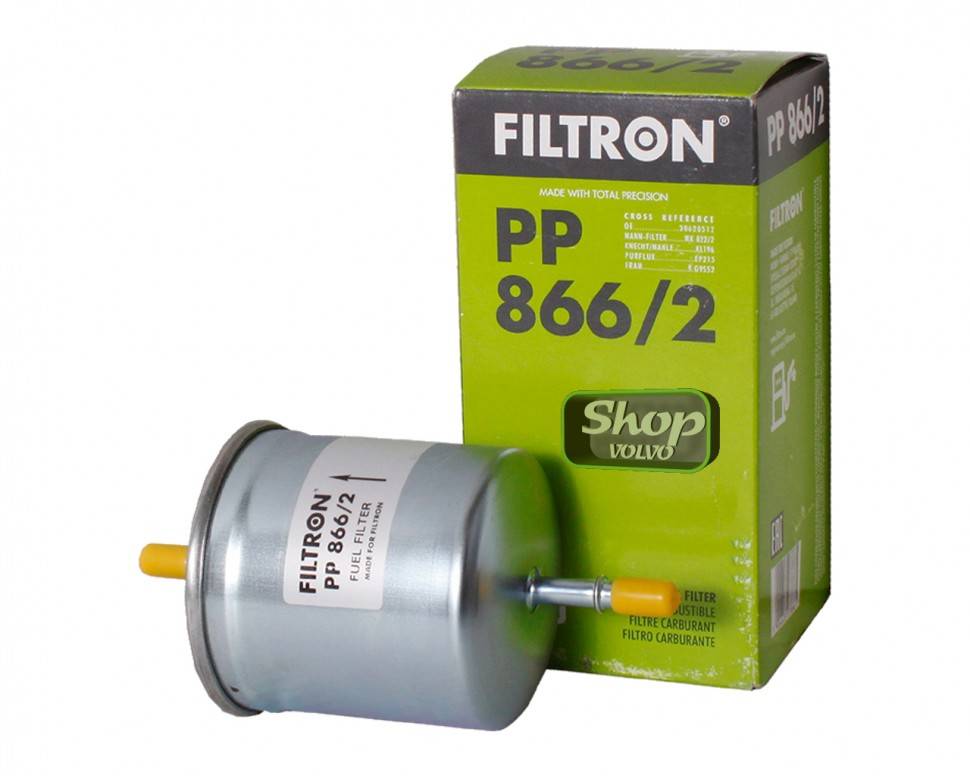 Фильтр топливный Volvo S40, S60, S80, V70, XС70, XC90 \\ Бензин \\ FILTRON PP866/2