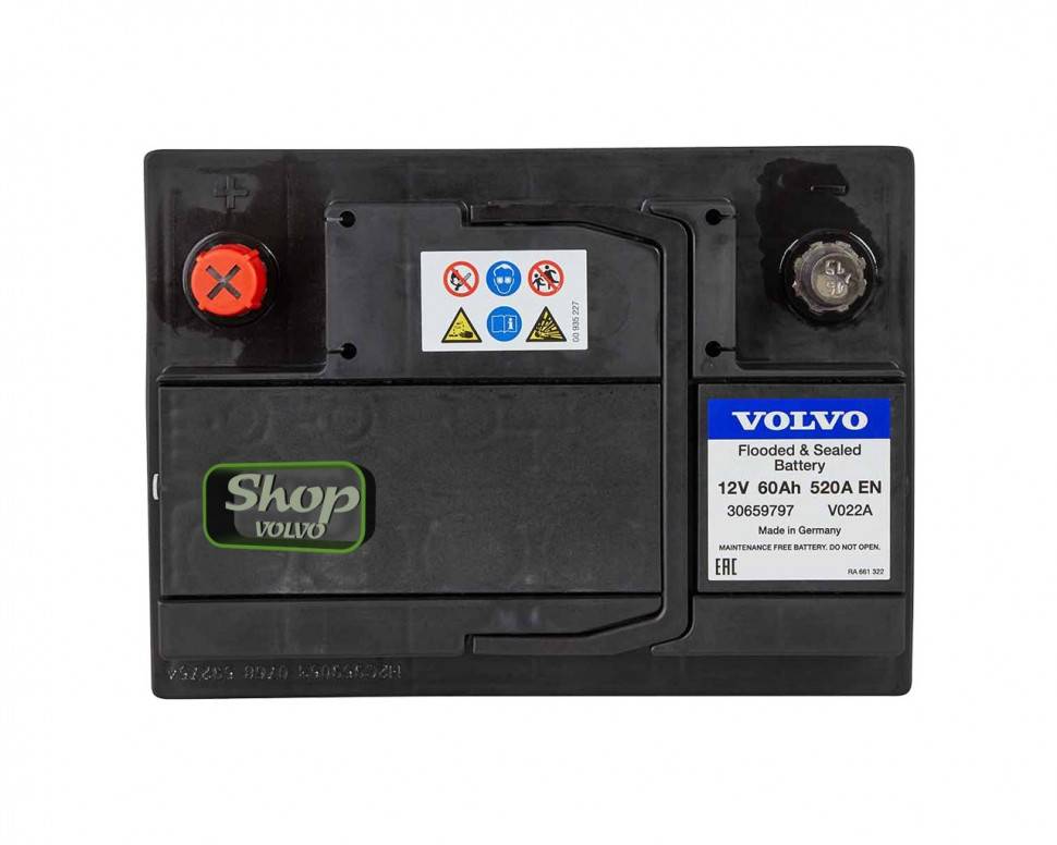 Аккумулятор 520А обратная полярность \\ 12V 60Ah 520A \\ VOLVO (Original) 30659797