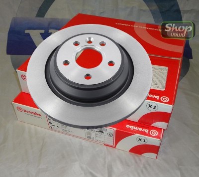 Диск тормозной задний, механический ручник VOLVO S80 II, XC70 II, V70 III \\ Brembo 08.A536.10