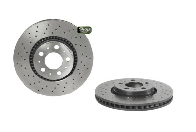 Диск тормозной передний 305mm вентилируемый Brembo Xtra перфорированный 16'' Volvo S60, S80, V70 II, XC70 \\ BREMBO 09.9130.1X