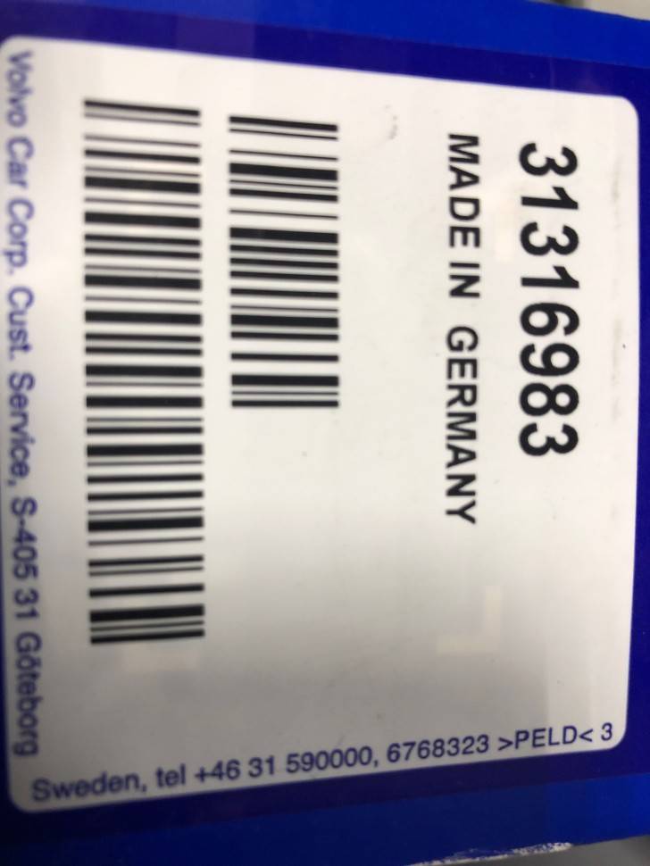 Органайзер багажного отделения VOLVO V40 Cross Country \\ VOLVO Original 31316983