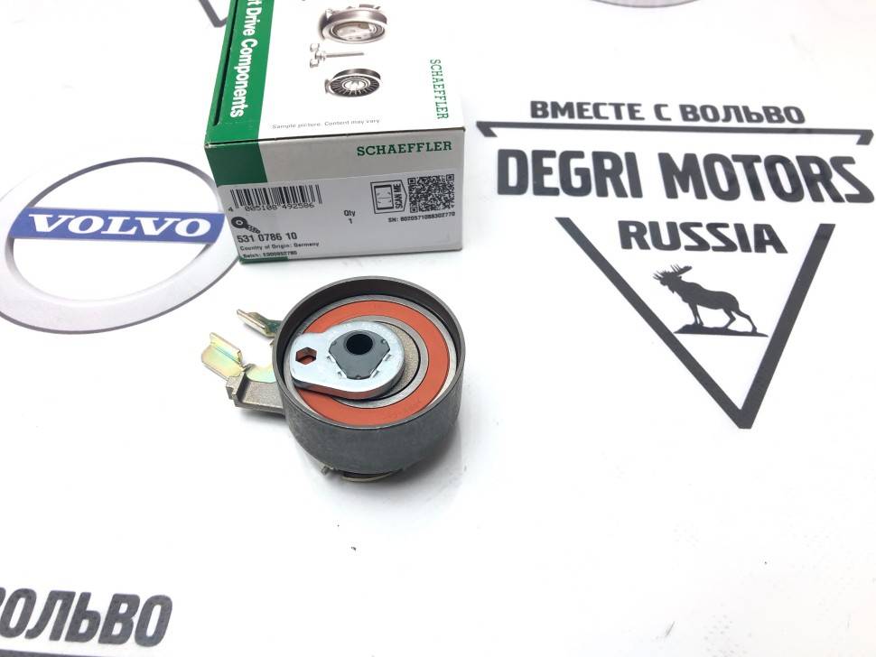 Ролик с натяжителем ремня ГРМ в сборе Volvo C70 II, S40 II, S60 II S80 II, V70 III, XC70, V70XC, XC60, XC90 \\ INA 531 0786 10