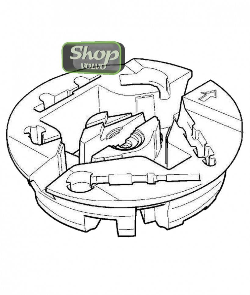 Ящик для хранения в инструмента в багажнике \\ VOLVO Original 31362446