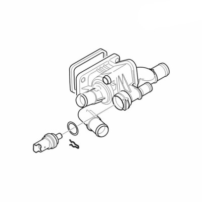 Термостат в сборе Volvo C30, S40 II, S60 II, V60, S80 II, V40 II, V40CC, V50, V70 III \\ VOLVO Original 31492537