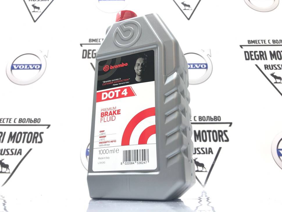 Жидкость тормозная DOT 4, &quot;Premium Brake Fluid&quot;, 1л \\ Brembo L04010