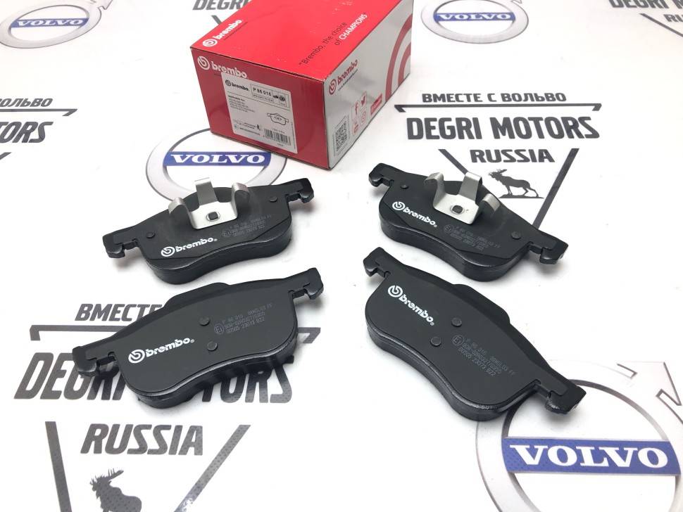 Тормозные колодки передние VOLVO S60, S80, V70 II, XC70 \\ BREMBO P86016