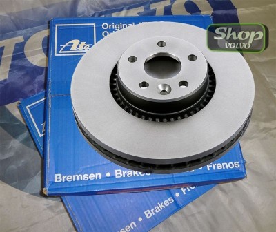 Тормозной диск задний электрический тормоз VOLVO S60 II, S80 II, XC70 II, V70 III \\ вентилируемый \\ ATE 24.0122-0259.1