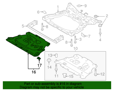 Защитный пыльник двигателя XC60 II, XC90 II, S60 III \\ VOLVO Original 32226491