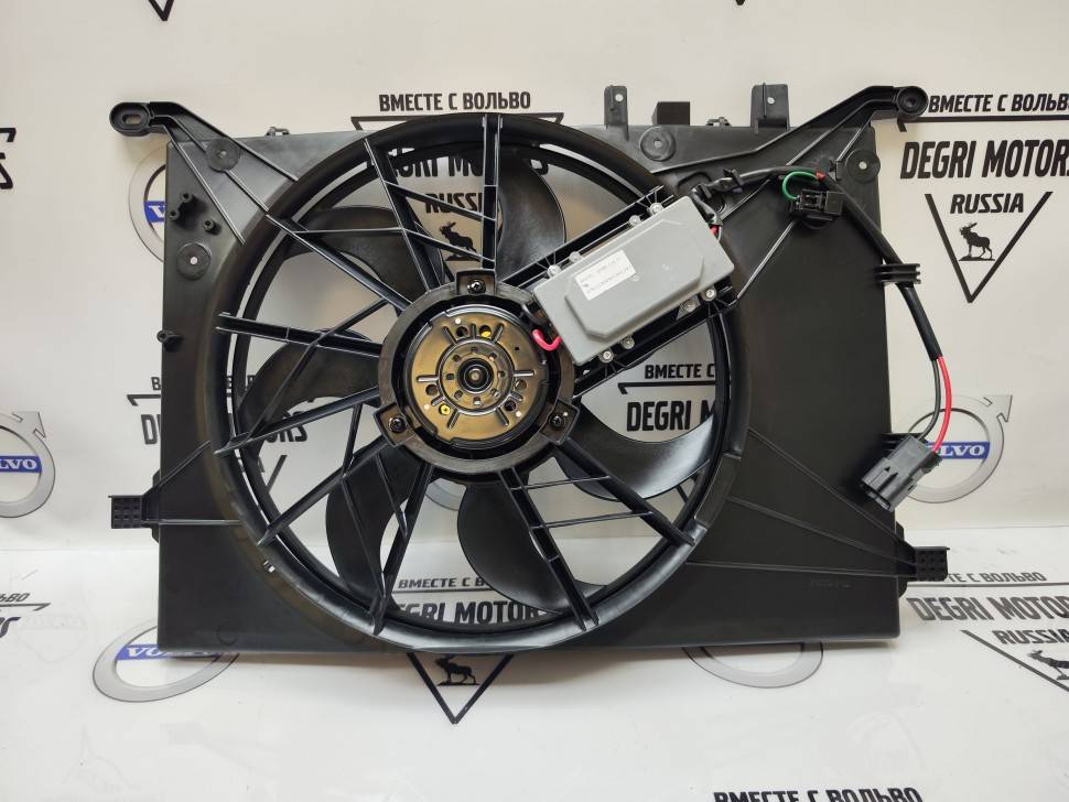 Вентилятор охлаждения радиатора VOLVO S60 S80 XC70 V70 \\ с блоком управлен \\ GP - German Parts VO30680547