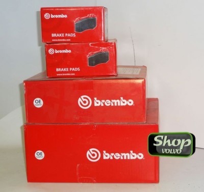 Комплект дисков и колодок БРЕМБО на 15" Вольво S60, S80, V70 II, XC70 \\ BREMBO Италия