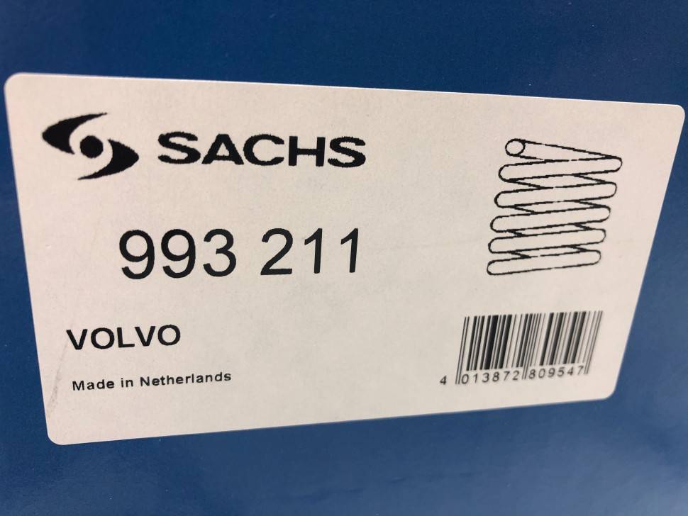 Пружина подвески передняя ​Volvo C30, C70 II, S40 II, V50 \\ SACHS 993 211