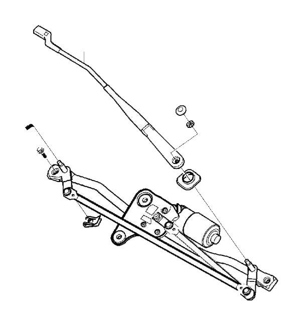 Трапеция стеклоочистителя ветрового стекла Вольво XC60 \\ VOLVO Original 31333454