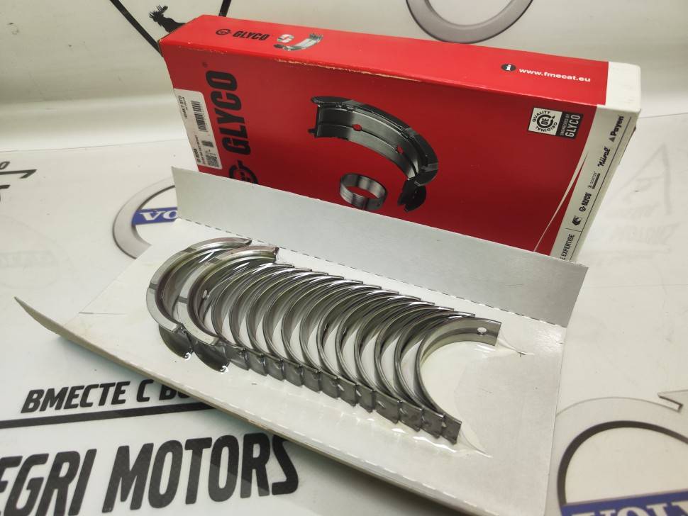 Вкладыши коренные стандарт STD, комплект на 6 цилиндров VOLVO S80 ХС90 \\ B62XXxx** \\ Glyco H046/7 STD